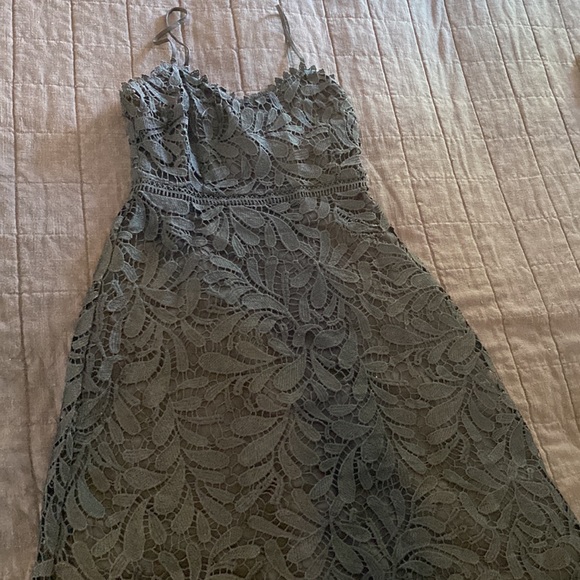 GUESS Spaghetti-Strap Lace A-Line Dress, Black, Size 0 - Picture 2 of 11